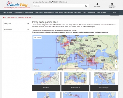 Nautic Way - visuel des Cartes Imray